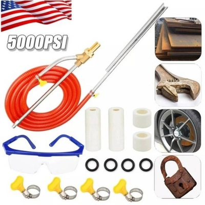 #ad Sandblasting Kit for Pressure Washer Sand Blaster Attachment 5000 PSI Power New $25.87
