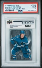 2024 UPPER DECK POPULATION COUNT 1000 500 #PC42 MACKLIN CELEBRINI ROOKIE PSA 9