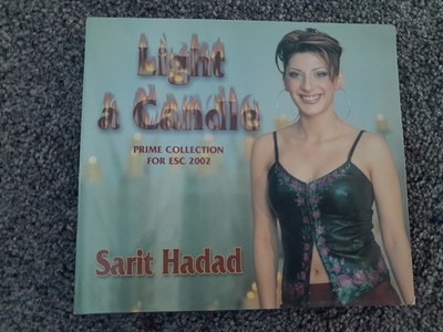 Very Rare Sarit Hadad Light A Candle Autographed Eurovision 2002 Promo CD