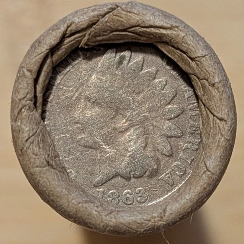 OLD BANK ROLL~UNSEARCHED~I. H. ENDS 1863-VG (KEY Date) & 1887 (BETTER DATE) VG+