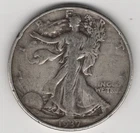 1937 P WALKING LIBERTY HALF DOLLAR 90% SILVER PHILADELPHIA .50¢ UNITED STATES