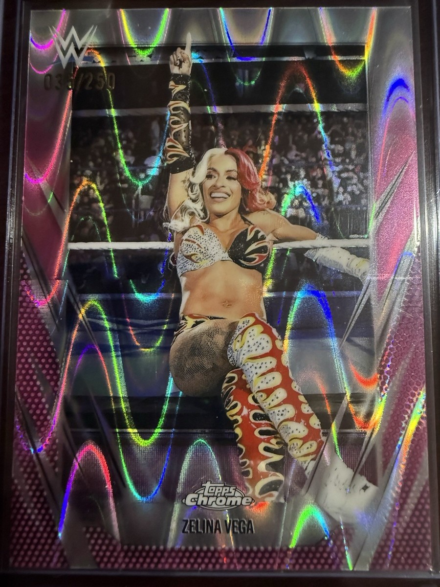 レディース 激レア ウィンドブレーカーシールド Zelina Vega Pink RayWave Refractor /250 (Value Exclusive) 2026