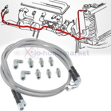 Ss Braided Transmission Cooler Hose Lines Fittings Th350 700r4 Th400 52 Length