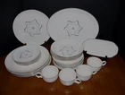 VTG ATOMIC DINNERWARE SET (27) USA Allegheny Ware RANKINSBURG POTTERY