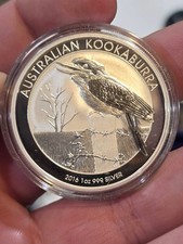 2016 Australian Kookaburra $1 Silver Coin 1 oz 0.999 Fine Ag BU Elizabeth II