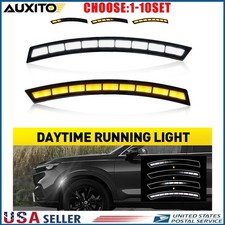 Daytime Running Light Side LED Fit Honda CR-V 2023 2024 Smoked Amber White 2-20X