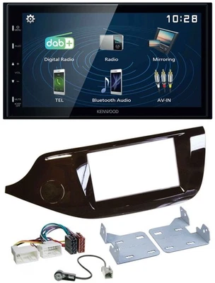 Kenwood 2DIN Bluetooth MP3 USB DAB Autoradio für Kia Ceed ab 12 glänzend - Bild 1 von 4