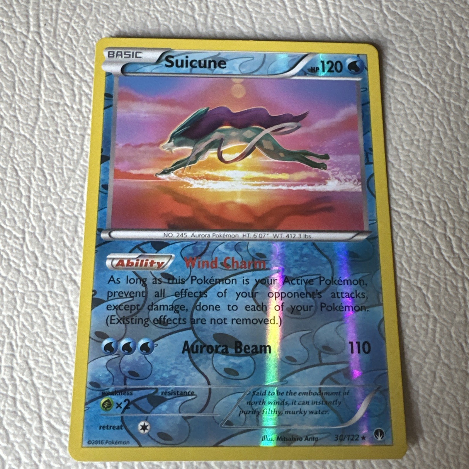 Pokémon TCG Suicune Breakpoint 30/122 Reverse Holo Holo Rare