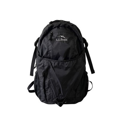NWT LLBean Stowaway Pack Backpack 20L Black Lightweight Travel Hiking Bag