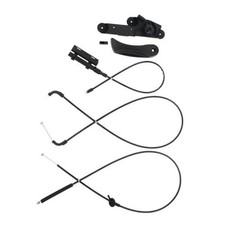 Front Center Rear Hood Release Cable Kit w/Release Handle Bracket Assembly 