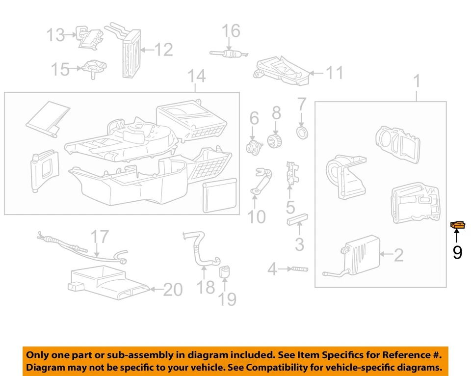 Módulo de control de temperatura de aire acondicionado usado se adapta a: Ford Crown Victoria Temperature G 2009 Foto 3 de 4