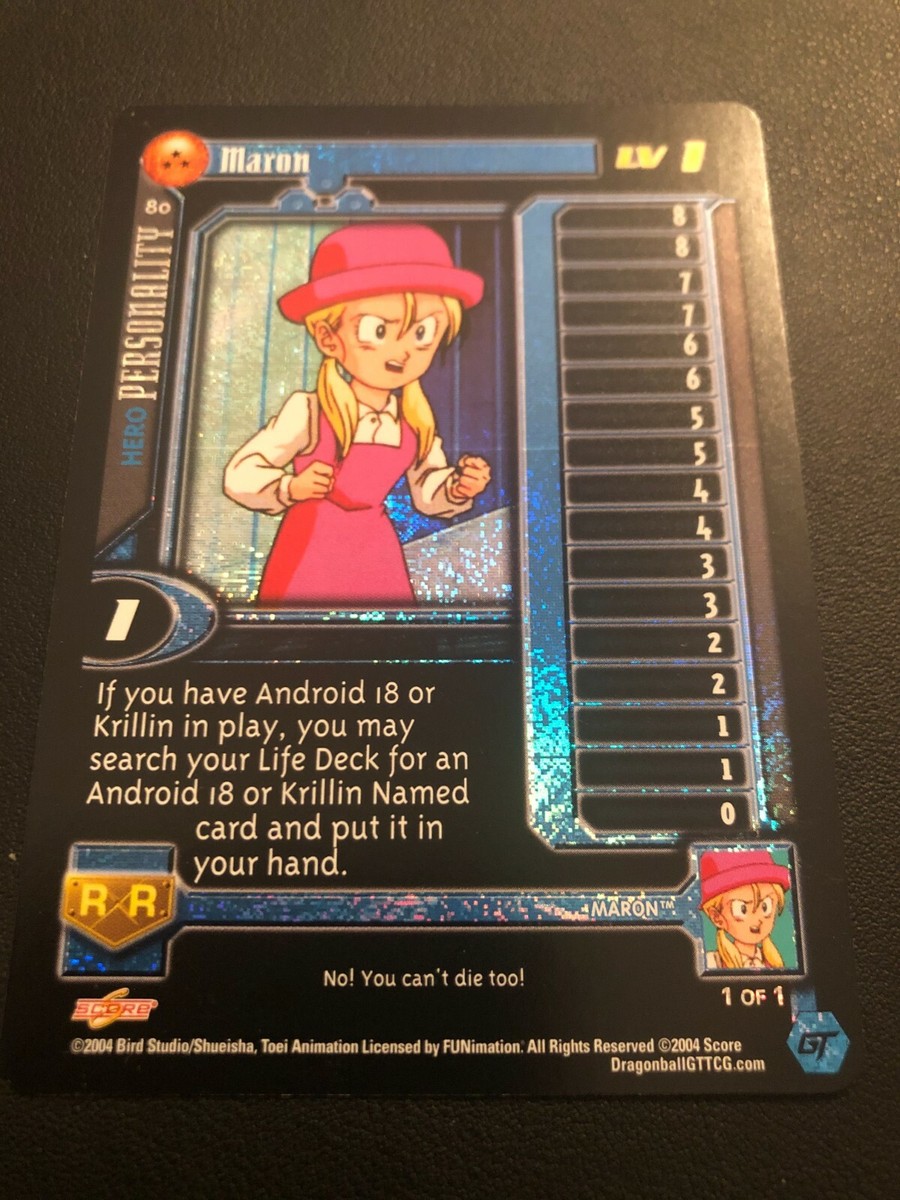 DRAGON BALL GT CCG MARON LVL 1 #80 ALT FOIL LIMITED SUPER 17 SAGA