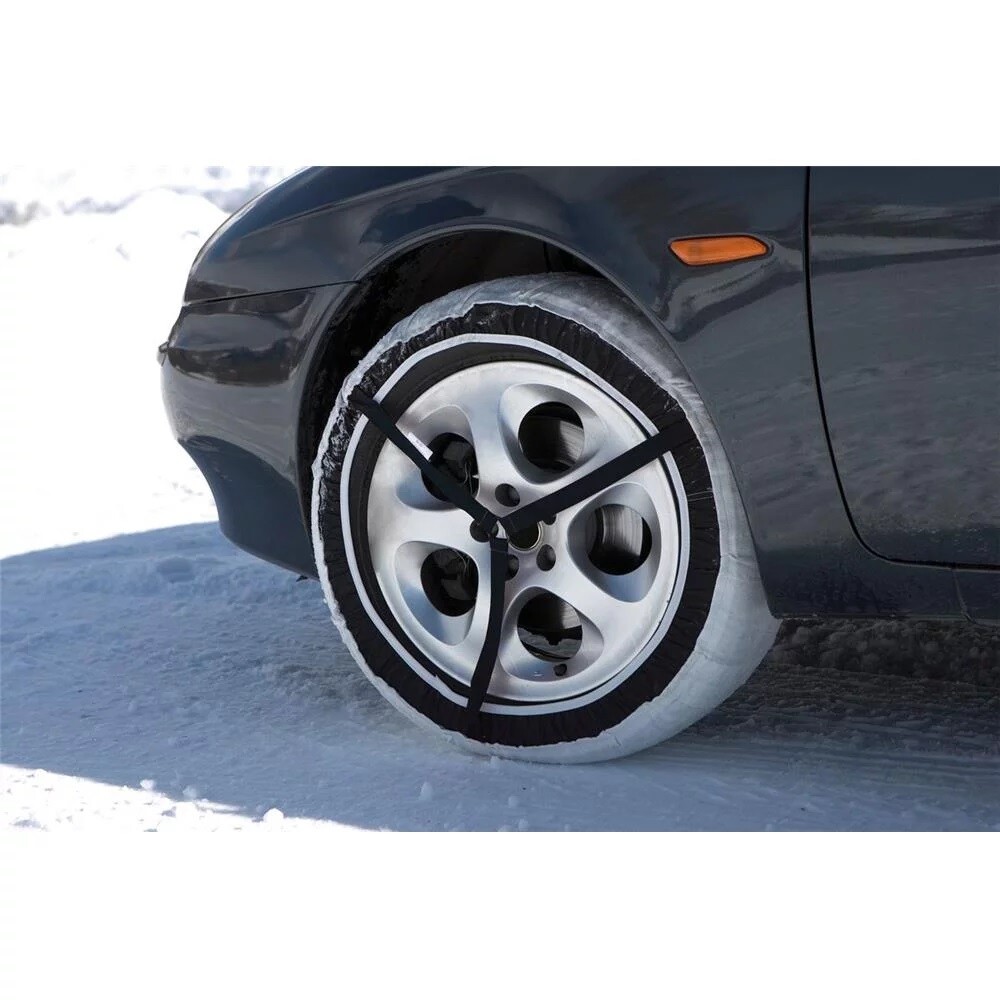 Car Snow Socks 1 Pair Traction Anti Skids Textile Cover Ice & Snow