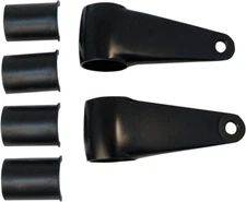 Emgo Black Motorcycle Headlight Brackets for 35/39/41mm with Shims 66-35832