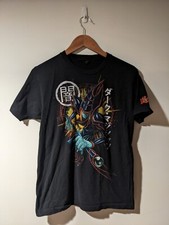 Vintage 2010's 1999 Yu-Gi-Oh Dark Magician Anime Cartoon Black Medium T-Shirt