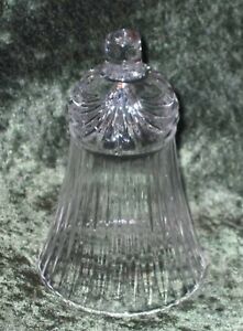 5 1/4" high Home Interiors Peg Votive Candle Holder Clear Large Diamond Crystal