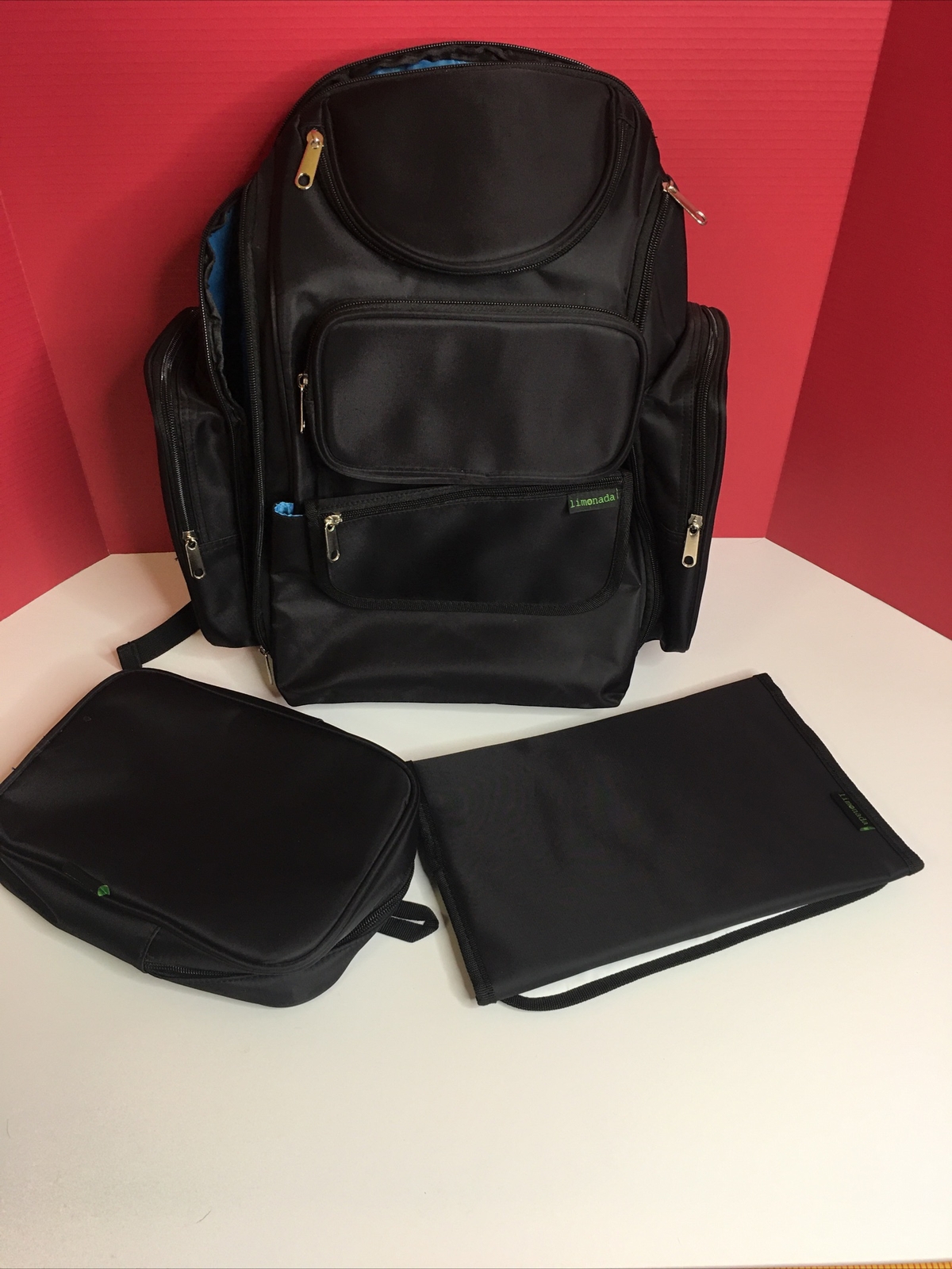 Limonada Diaper Backpack with Stroller Straps Changing Pad & Sundry Pouch-image