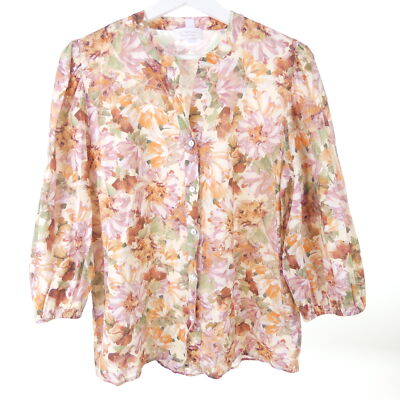 RICH&ROYAL Bluse Blouse Blumen Rosa Rot Gr. 40