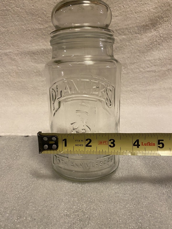Vintage Planters Glass Jar 75th Anniversary Commemorative Jar eBay
