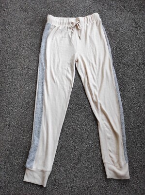 Matalan Womens Side Stripe Cuffed Jogging Bottoms Papaya Size S UK