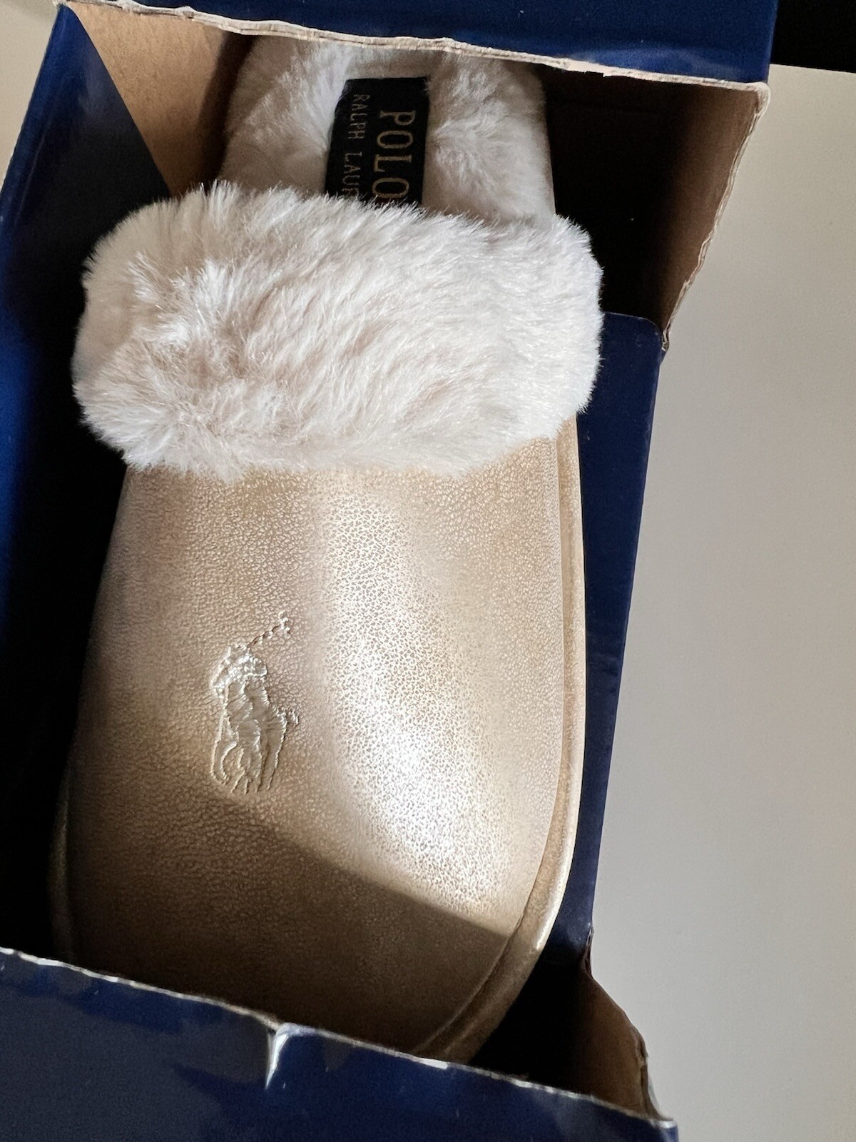 PANTOFOLA D’ORO Set regalo pantofole Polo Ralph Lauren bambina donna taglia 3