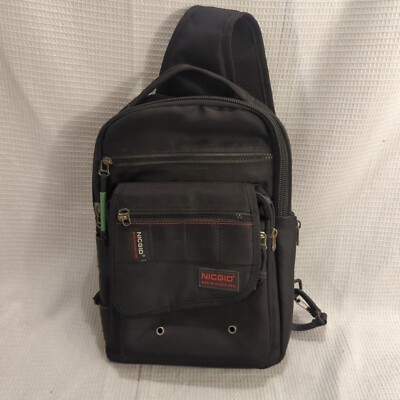Sling Bag Backpack, 13.3'' Laptop Bag Crossbody Shoulder Chest Backpacks Trav...