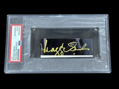 Maggie Smith Harry Potter Professor McGonagal Rare Signed Autograph PSA DNA