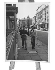 WW2 Era Photo U.S. GIs Walking City Streets