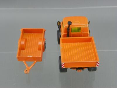 Vintage 1979 SIKU Diecast 1/55 Orange Mercedes Unimog U1500