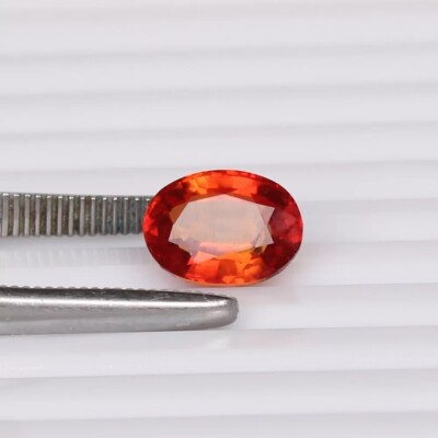 Orange Sapphire Padparadscha 6.50 Ct. Oval Shape Certified Loose Gemstone