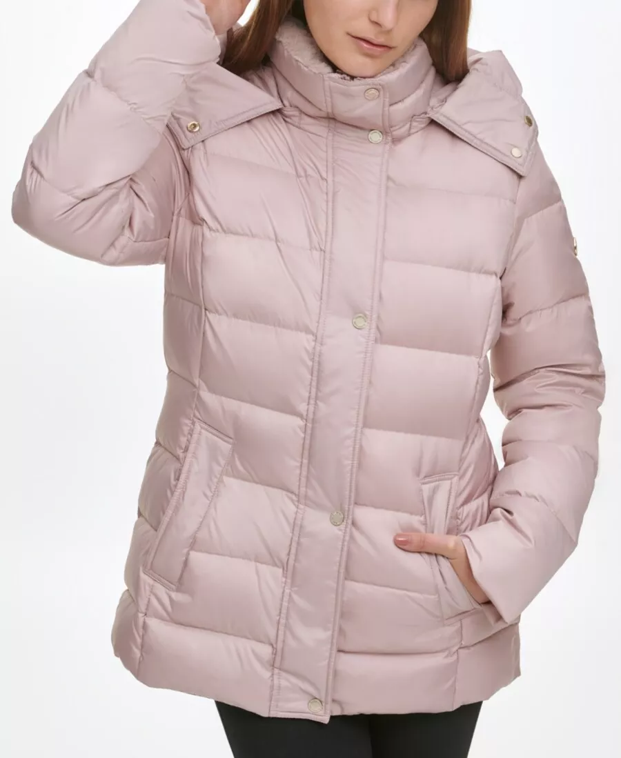 Pink calvin hotsell klein jacket