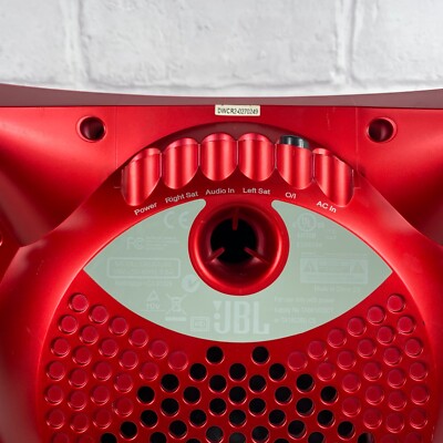 JBL Creature 2.1 Self Powered Satellite Speakers Subwoofer Red