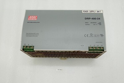 MEAN WELL DRP-480-24 SWITCHING REGULATOR 200-240VAC 50/60 Hz Power Supply Unit