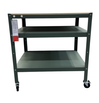 New IKEA BROR Utility Cart Gray-Green Pine Plywood (33 ½x21 ⅝