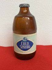 Vintage Cold Spring Beer Brown Bottle with Cap