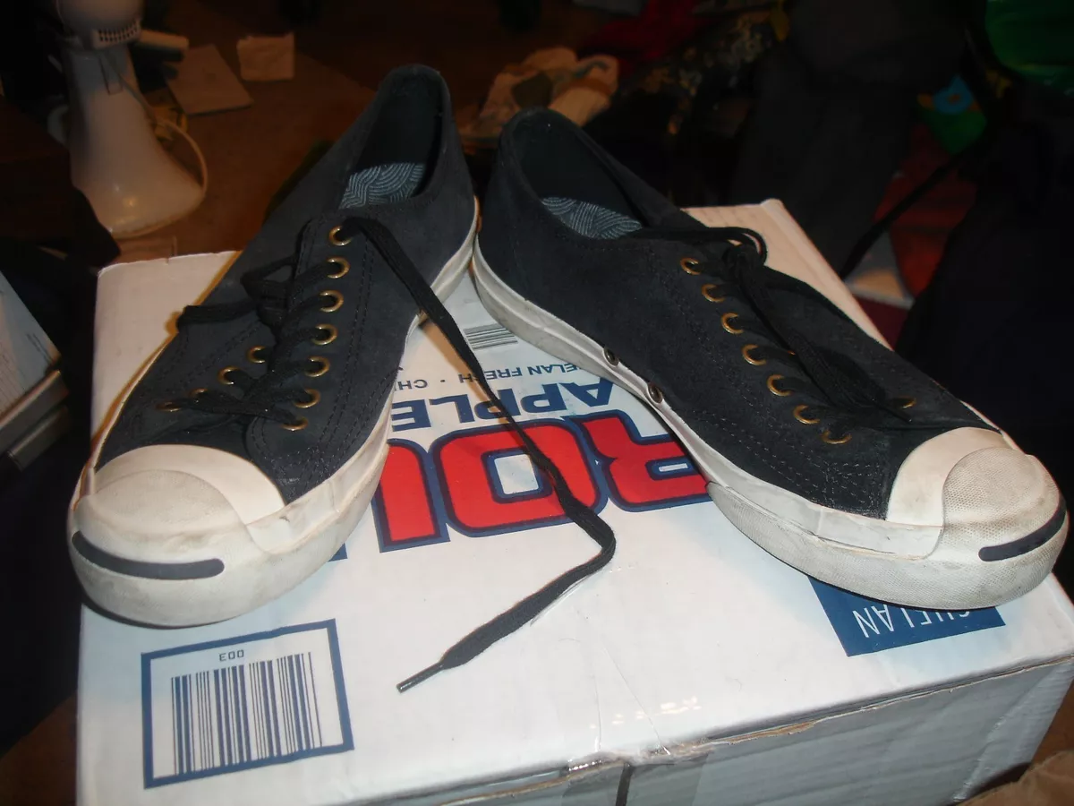 Converse jack purcell black suede online