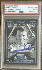 2008 Press Pass Legends 372/599 Mario Andretti PSA DNA COA Autograph F1 Signed