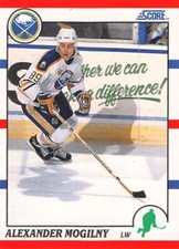 1990-91 Score Hockey Alexander Mogilny RC #43 NM/MT BUFFALO SABRES/HOF