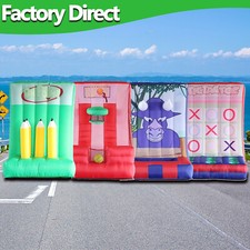 4 in 1 Inflatable Carnival Game for Birthday Partis Lawn Games School Events