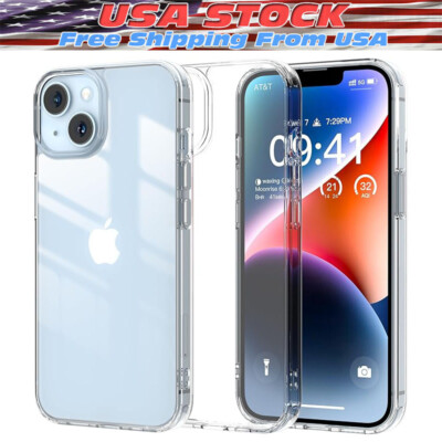#ad #ad For iPhone 14 13 12 11 Pro Max Mini Soft Silicone Clear Cover Shockproof Case $0.99
