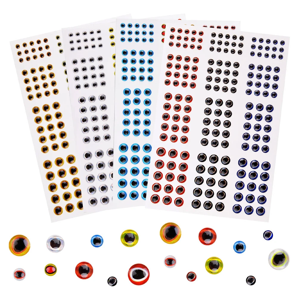 Ojos De Pez Adhesivos Holográficos 10 Mm, 64 Unidades - Brillantes Para Señuelos Y Manualidades