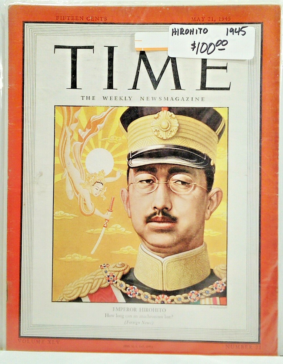 May 21, 1945 TIME Magazine- Japan's Emporer Hirohito on cover — V