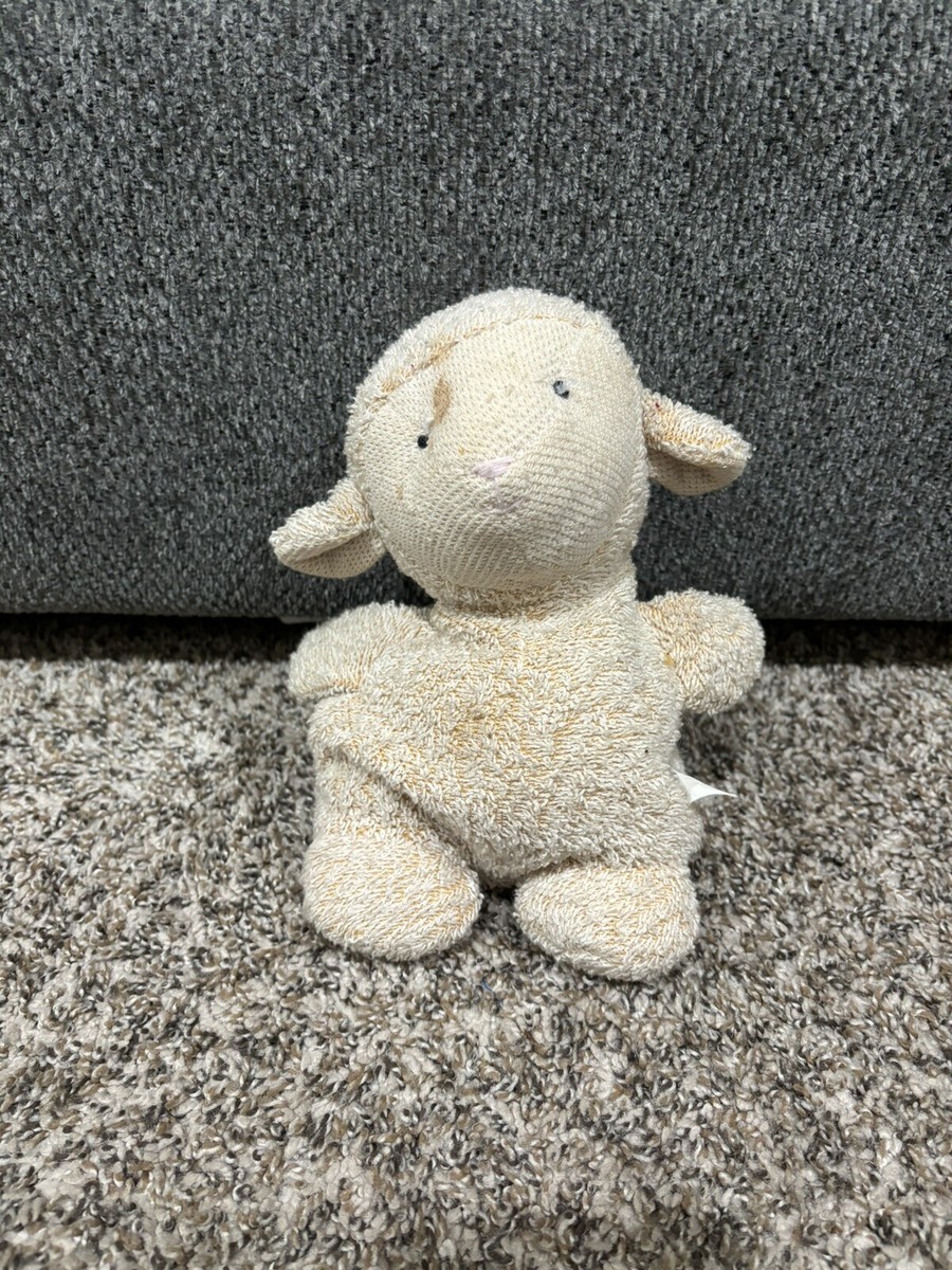 Russ Berrie Home Buddies Lamb Laps Plush Stuffed Animal Terry Cloth Medium