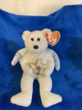 TY Beanie Baby - STAR the Angel Bear Holding Gold Star  8.5 inch - MWMTs