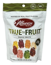 Albanese Worlds Best True To Fruit Exotic Flavors Gummi Bears 7.75 oz Gummy