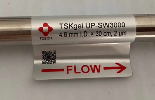 TOSOH TSKgel UP-SW3000 2µm 4.6mmx30cm Column PN 0023448 & 0023451 2µm 4.6mmx2cm - Picture 3 of 4