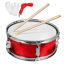  Marching Drum Set 13 Inch, Snare Drum with Wooden Mallet, Gloves and 
