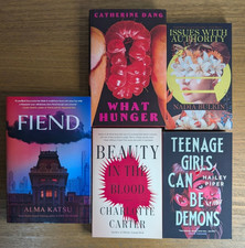 Product Image: 5 Signed Horror Books Lot: Fiend, What Hunger, Carter, Bulkin, Hailey Piper