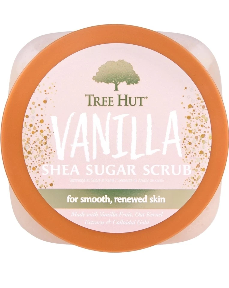Tree Hut Vanilla Shea Sugar Exfoliating Hydrating Body Scrub, 18oz, Paraben-Free - Image 2 of 4