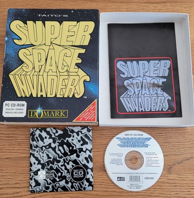Super Space Invaders PC Big Box (IBM PC CD-ROM) sehr guter Zustand 